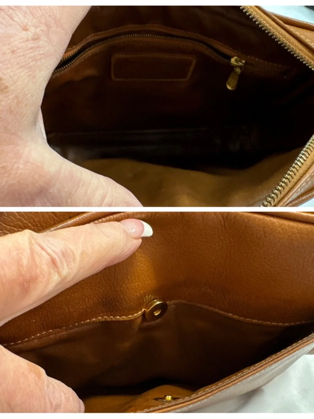 MCM Tan Leather Klara Crossbody bag Medium